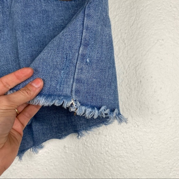 RVCA Boyfriend Distressed Denim Shorts size 30 - Picture 4 of 14